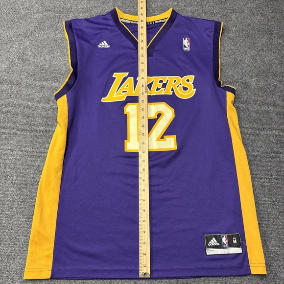 VTG Los Angeles Lakers Jersey Men M Adidas #12 Dwight Howard NBA Purple Away - Picture 9 of 9
